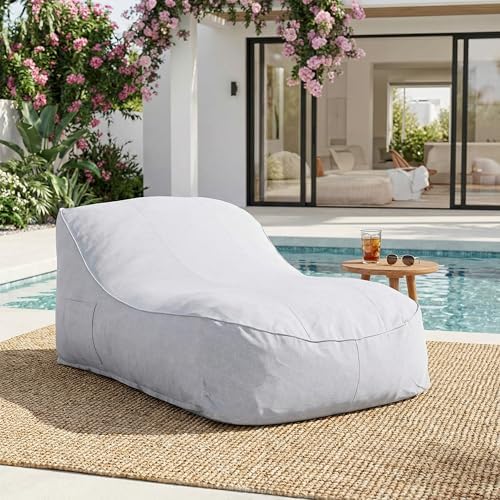 Kids Outdoor Bean Bag Chair - Fauteuil pouf d'extérieur Hilar, pouf en