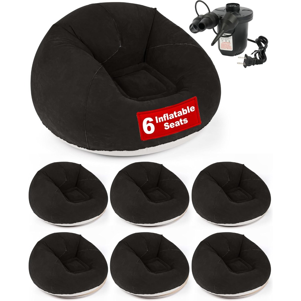 Kids Outdoor Bean Bag Chair - Fauteuil gonflable avec pompe électrique -