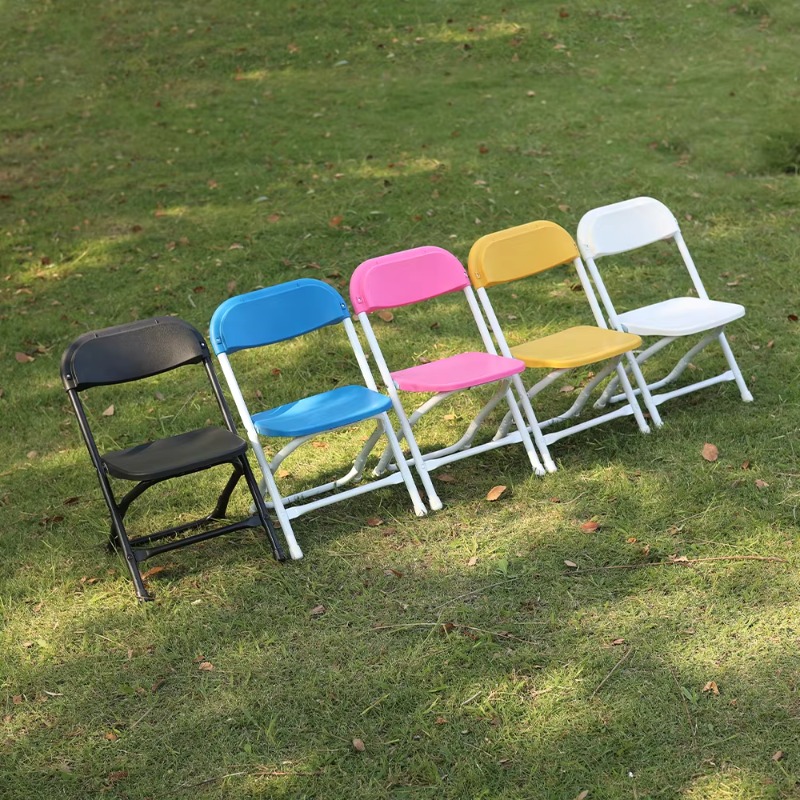 Kids Outdoor Furniture - Chaise pliante en acier et plastique