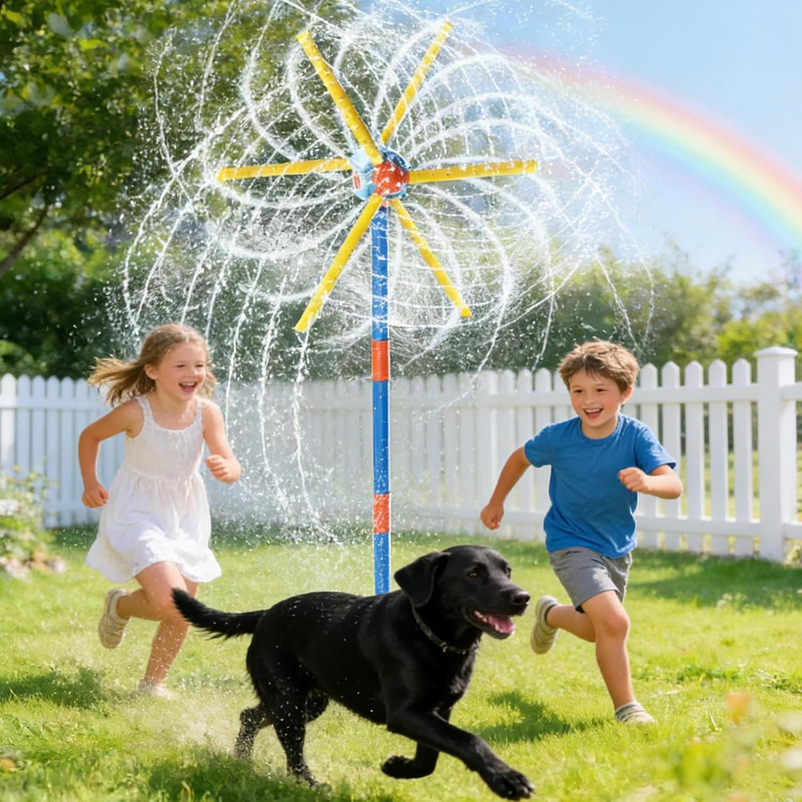 Moulin à vent avec arroseur po - Kids Outdoor Water Park avis et prix