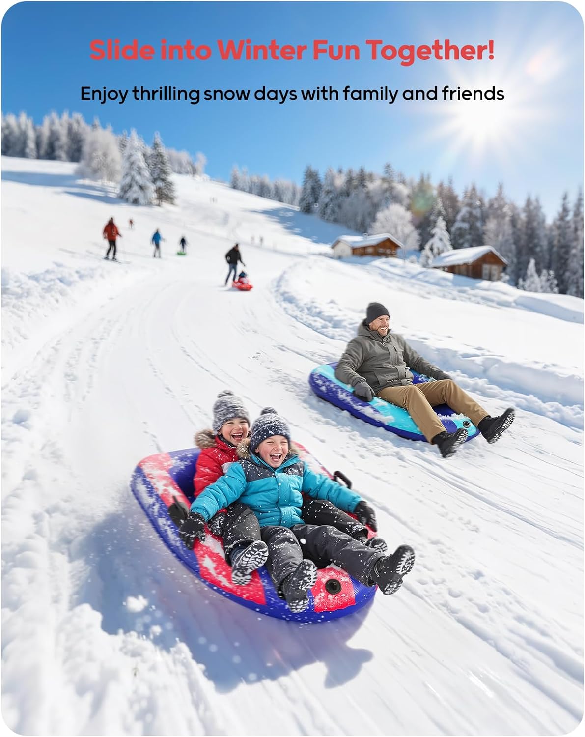 QPAU Luge gonflable en PVC rob - Outdoor Toys For Kids avis et prix