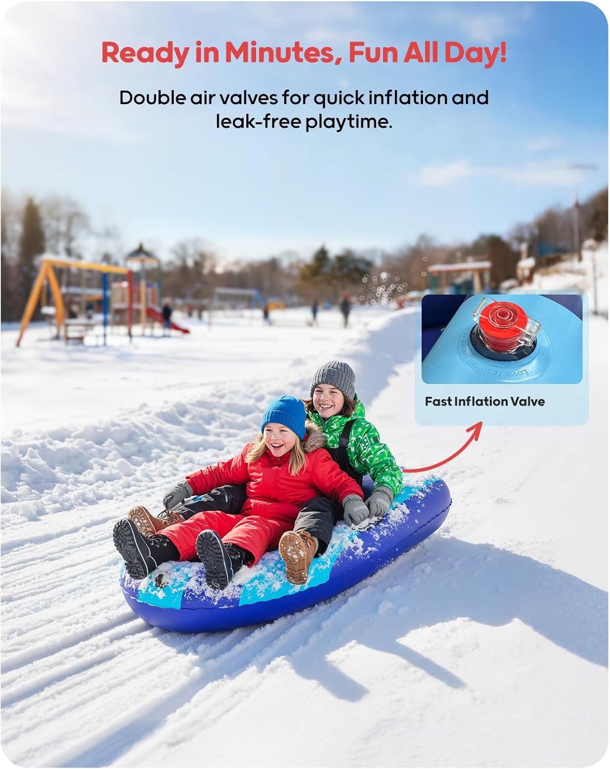 QPAU Luge gonflable en PVC rob - Outdoor Toys For Kids avis et prix