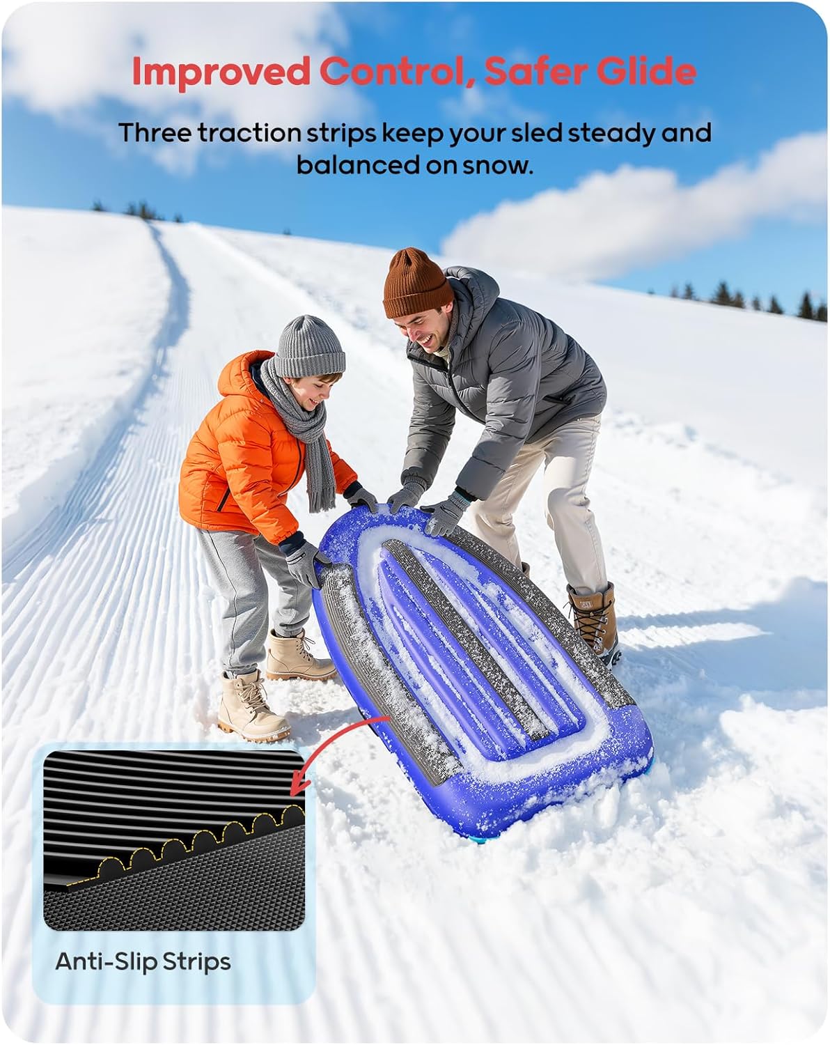 QPAU Luge gonflable en PVC rob - Outdoor Toys For Kids avis et prix