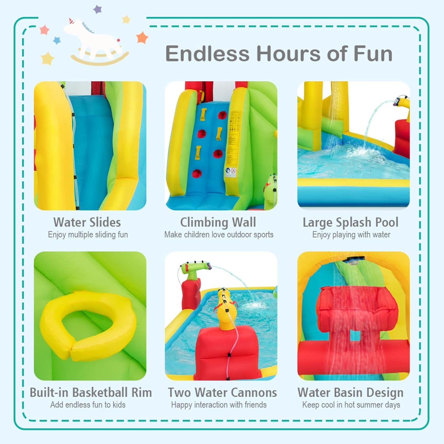 Parc aquatique gonflable géant - Kids Outdoor Water Park avis et prix
